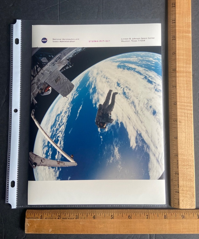 Vintage 1984 NASA Astronaut Spacewalk EVA Discovery Shuttle Kodak Color Photo #5