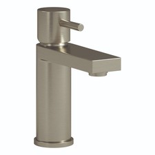 Basin Mixer Tap Brushed Nickel inc Waste Single Lever WRAS Bathroom Sink