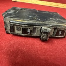 SQUARE D QOB CIRCUIT BREAKER QOB150, 50 amp 1 pole, 120/240 VAC, bolt on