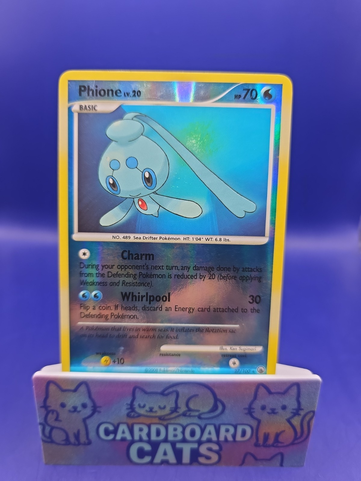 Pokémon Phione 27/100 Reverse Holo Majestic Dawn TCG Diamond & Pearl Rare