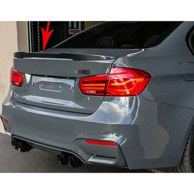 CELEPOIR FOR BMW 3 SERIES F30 F80 12-18 REAR BOOT WING SPOILER M3 STYLE LIP GLOSS BLACK