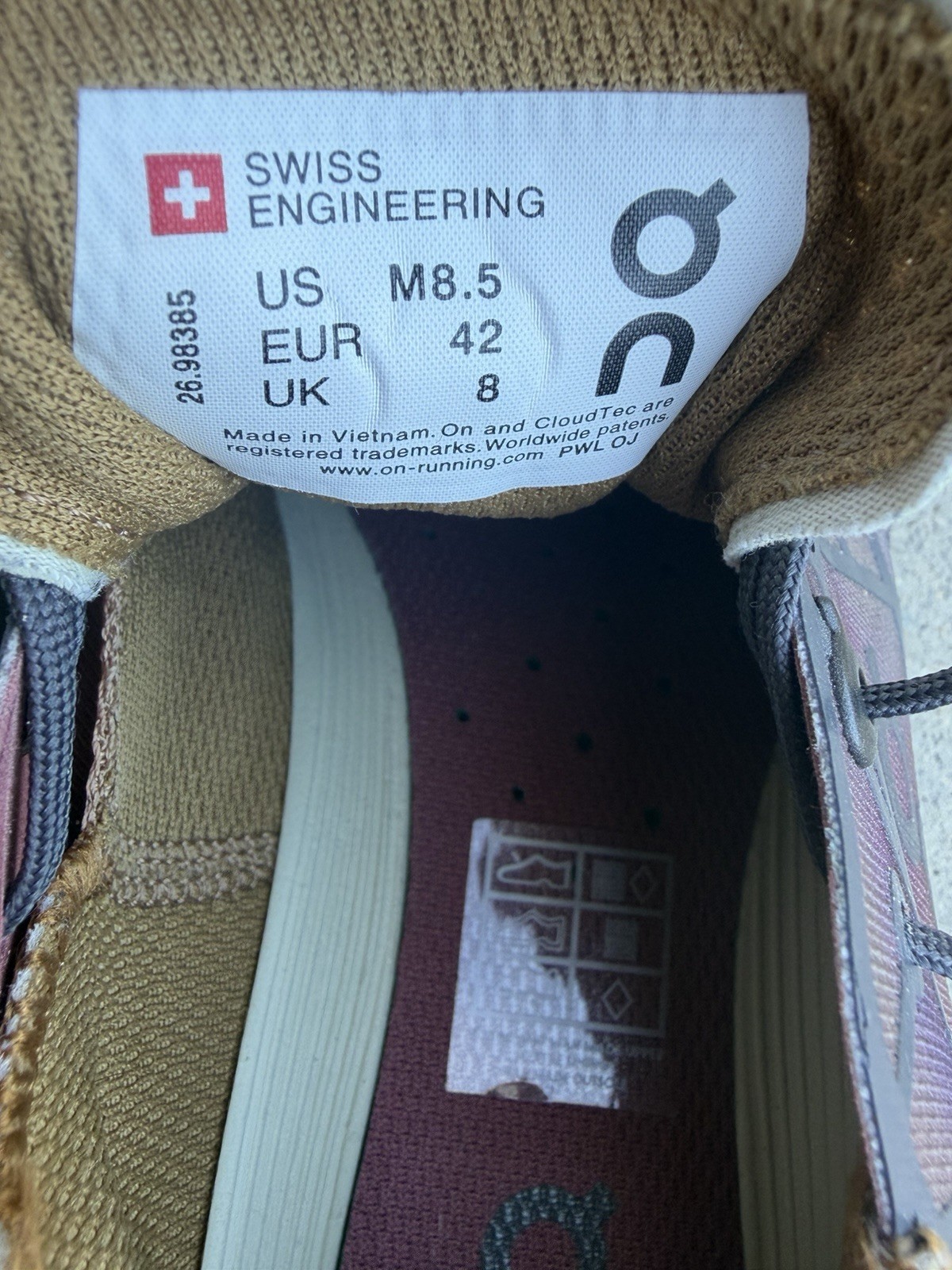 On Cloudnova Running x Bodega Mens Size 8.5 Fermented Patina No Box image 2