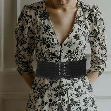 Ladies Lace Belt Corset Underbust Elastic Wide for Dress Fashion Waist