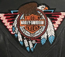 Women's Leather Vintage Motorcycle Vest Medium USA