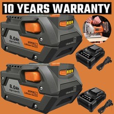 2/1PACK For Ridgid R840087 8Ah Lithium Battery Rigid 18Volt R840085 Power Tools