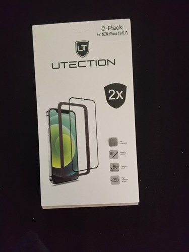 2-Pack UTECTION Tempered Glass Screen Protector for iPhone 13 (6.1") NEW
