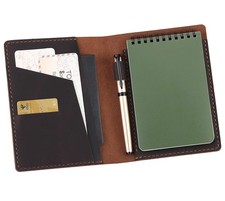 Leather Cover Compatible with Rite in the Rain & Rocketbook Mini Notebooks, T.
