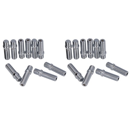 Ι M12x1.5-M12x1.5 20pcs Wheel Conversion Stud 50mm Length 33mm Shank Wheel Screw - Picture 2 of 12