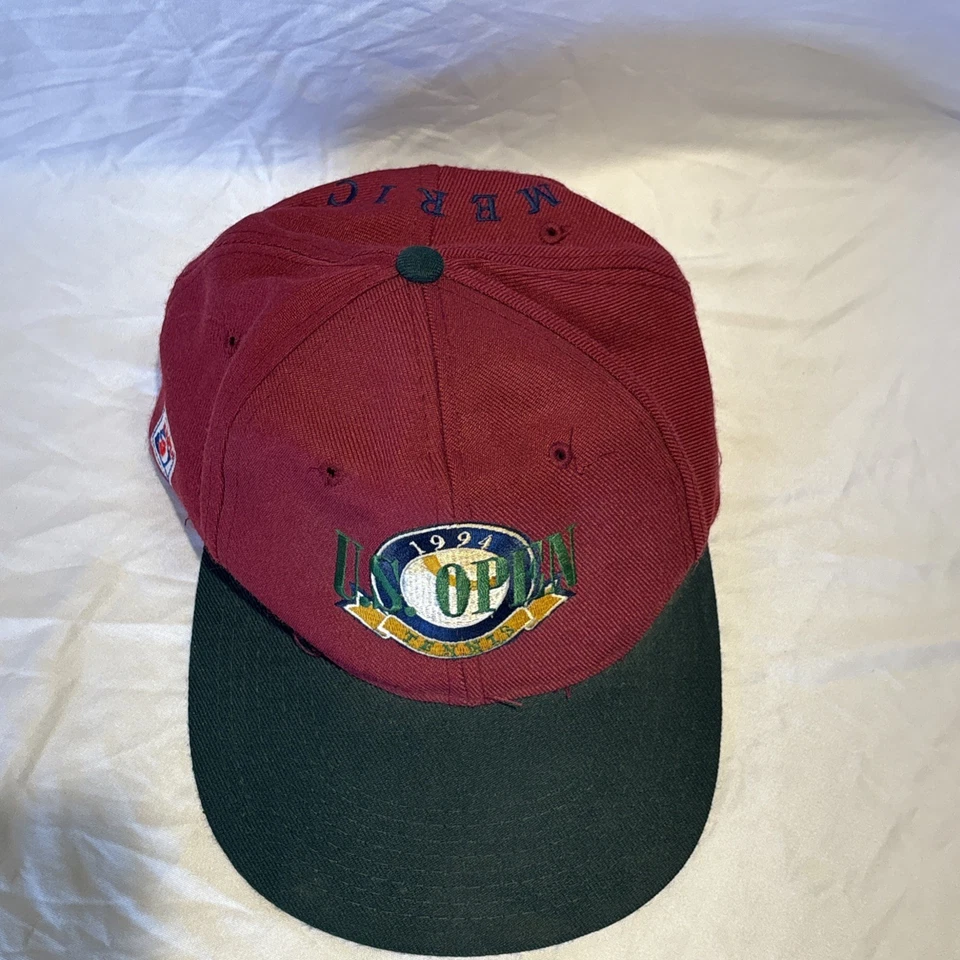 Rare & Vtg 1994 Maroon And Green U.S. Open Baseball Cap, SnapBack (READ DISCRIP) - Image 4 of 4