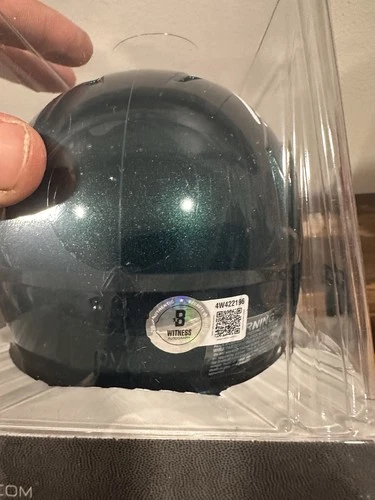 Philadelphia Eagles  Brandon Graham Autographed Riddell Mini Helmet Beckett Auth