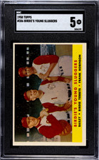 1958 Topps Birdie's Young Sluggers SGC 5 EX Frank Robinson, Bailey #386 Baseball
