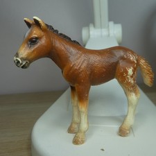 Figurine Schleich Animaux- Cheval petit marron avec pattes blanches TBE