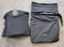 Trtl Travel Pillow Gray Soft Fleece Lightweight Washable Neck Support Airplane