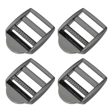 4pcs Ladder Lock Buckle Slider 3/4" Zinc Alloy Adjustable Buckle Silver 7