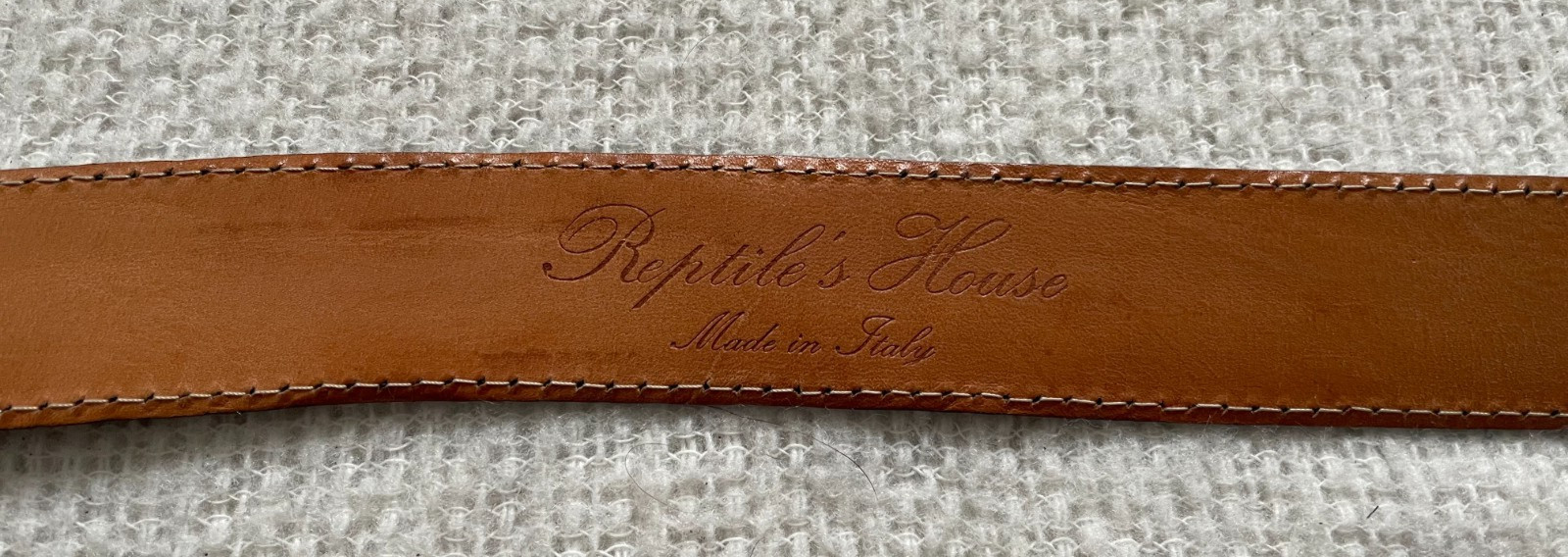 Versace Black Python Leather Belt Size 31 - 35 Ma… - image 10