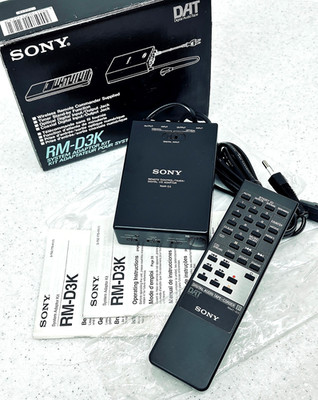 SONY RM-D3K Remote/Fernbedienung Kit RMR-D3+RMT-D3 f. TCD-D3 DAT-Recorder! NOS!