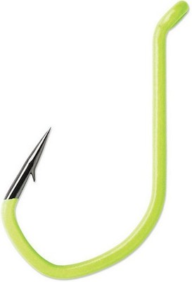 VMC TechSet Live Bait Hook Fluorescent Chartreuse 6 Per Pack
