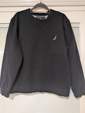 Men  s Nautica Casual Navy Blue Crew Sweatshirt / Large