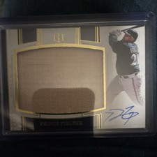 2025 Panini National Treasures Jumbo Lumber Prince Fielder Brewers Gold /29