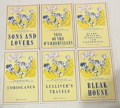 The Critics Debate an Introduction to the Variety of Criticism 6 Paperback lot