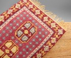 Vintage OOAK Hand Woven Wool Rug Artisan Dollhouse Miniature 1:12 — photo 6