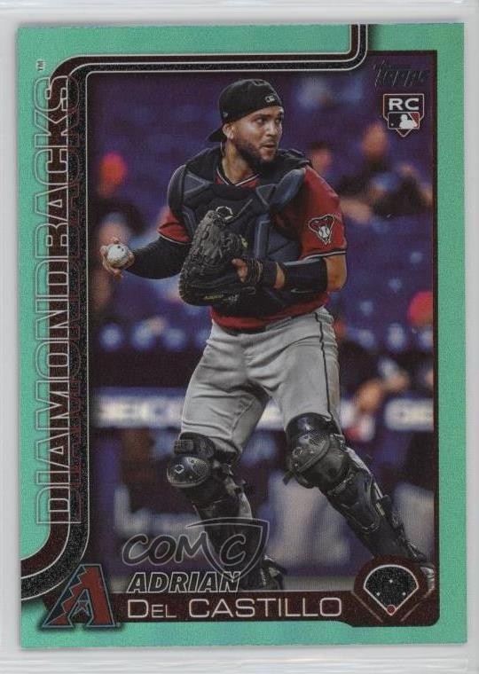 2025 Topps Series 1 Aqua Rainbow Foil Adrian Del Castillo #226 Rookie RC
