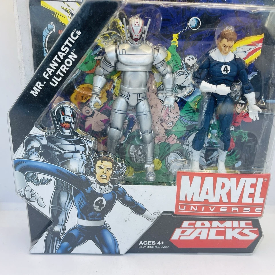 Mr. Fantastic Vs Ultron Marvel Universe 3.75" Secret Wars Comic Pack #6 Nuevo en Paquete Cuatro Foto 4 de 4