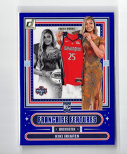 2025 Panini Donruss WNBA - Franchise Features Kiki Iriafen #18 Press Proof Blue
