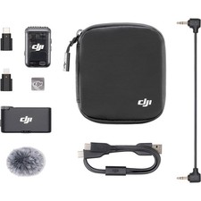 DJI Mic 2 Compact Digital Wireless Mic System/Recorder for Camera, Smartphone
