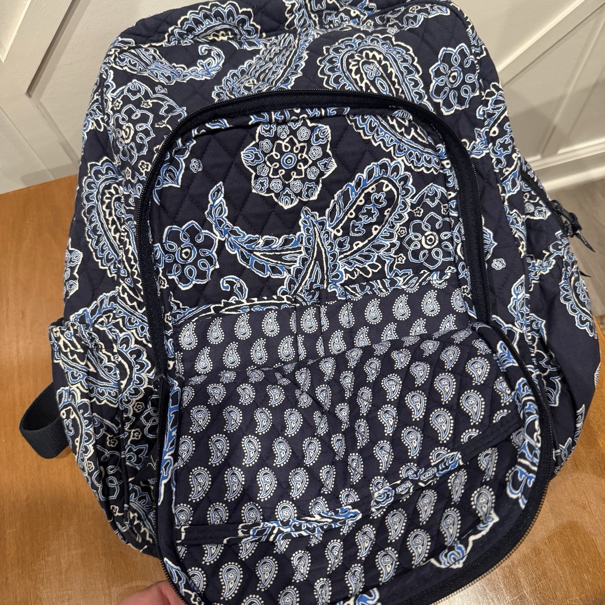 Vera Bradley Blue Bandana Womens Campus Backpack Paisley  display picture 2