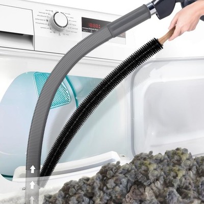 PetOde 2 Pieces Dryer Vent Cleaner Kit Compatible with Most Vacuum Cleaner,