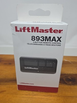 LiftMaster 893MAX 3 Button Garage Door Opener Remote Security+ 2.0 OEM New