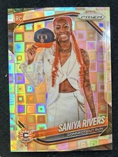 2025 Panini Prizm WNBA Saniya Rivers Variation Silver Pandora Rookie RC #150