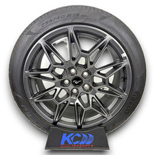 19 Ford Mustang Gt Track Pack Oem Gray Staggered Wheels Rims Tires Takeoffs