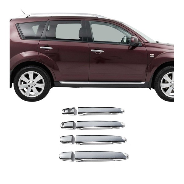 Chrom TüRgriff Blende FüR Mitsubishi Lancer 2007-2017 4TüR Edelstahl 8Tlg-image