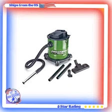 All- In-One Wheeled Ash/ Shop Vacuum with Metal Lined Hose (10 Amp 3 Gallon) NEW