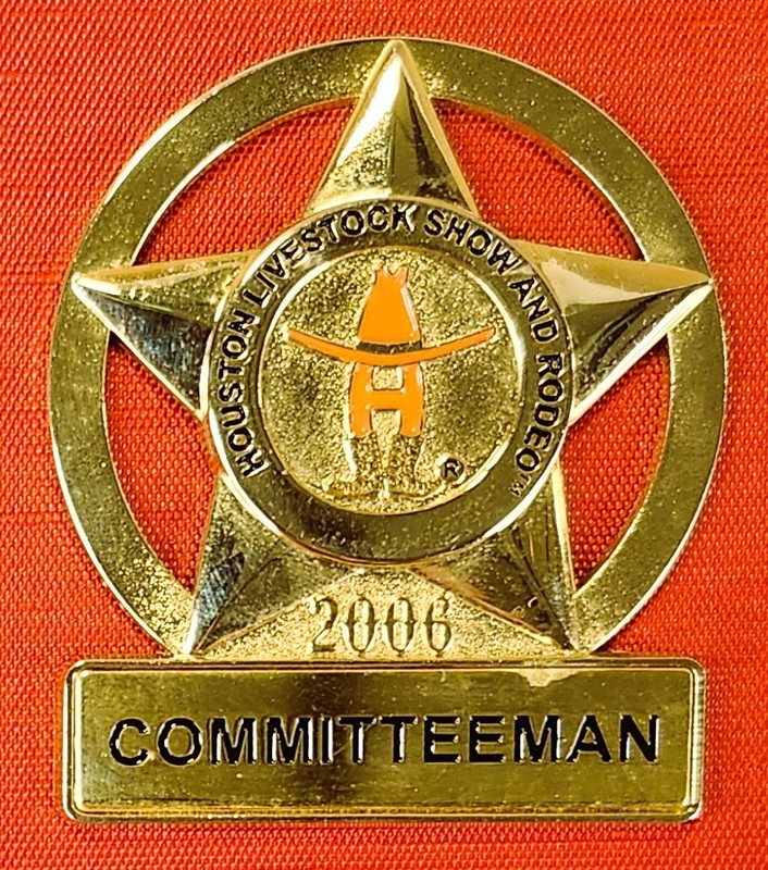2006 Houston Livestock Show and Rodeo Committeeman Badge