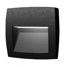 LED CCT Black Outdoor Modern Square Flush Wall Brick Light 15cm | Coastal IP55