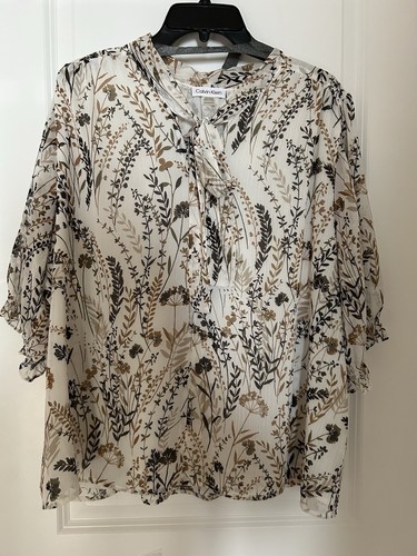 calvin klein blouse size 2xl