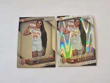 2025 Panini Prizm WNBA #146 Aneesah Morrow White Seismic Prizm + Base RC Sun 