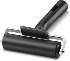 Rubber Roller, Ideal for Anti Skid Tape Construction Tools, 4-Inch, Black