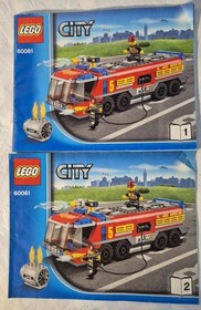 Lego City #60061 Airport Fire Truck 2024 - 100% Complete with Instructions