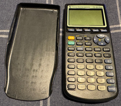 Texas Instruments TI-83 Plus Graphing Calculator Tested w Slide Cover