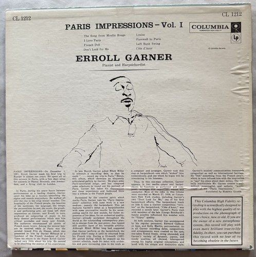 Erroll Garner - Paris Impressions Vol. 1 - 1958 Columbia Six-Eye Mono - Foto 2 di 7