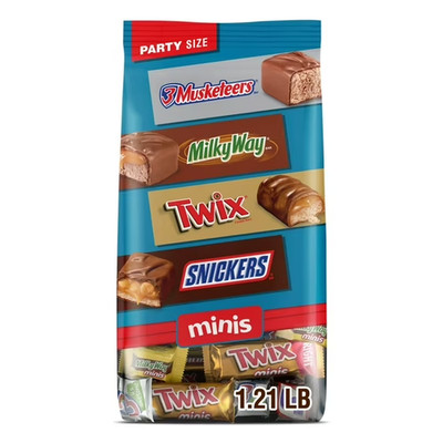 Mars Mixed Snickers, Twix, Milky Way, & 3 Musketeers Minis Chocolate Bars - 19.4