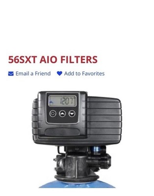 Fleck 5600 SXT AIO Filter 1.0 CU Catalytic Carbon & Filter AG Great Price