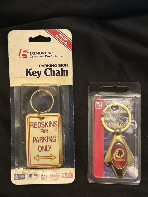 Washington Redskins Keychains Key Chains Parking Sign  And Brass Key Holder
