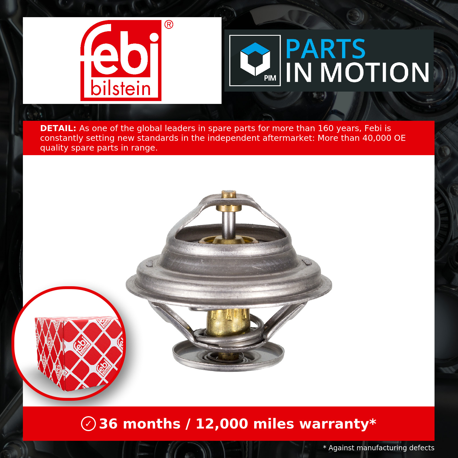 Coolant Thermostat 17896 Febi 069121113 69121113 035121113B 35121113B Quality