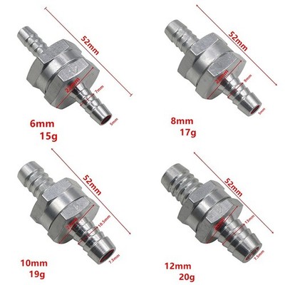 Essential Einweg Inline Ventil für 6/8/10/12mm Kraftstoff Luft Wasser Rohr Syst