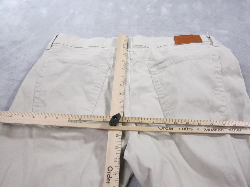 Pantalones de mezclilla rectos Lucky Brand 221 para hombre 38x32 beige luna cinco bolsillos 7MP10222T1 Foto 4 de 4